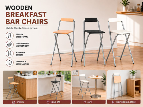 Heavy duty folding bar - duty, stool