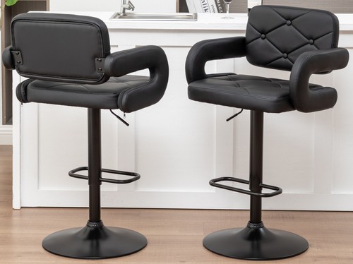 Set black bar stools - of,