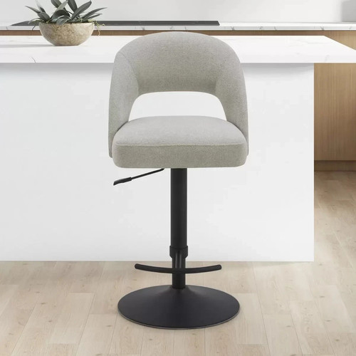 Kobe grey fabric gas lift - fabric, bar