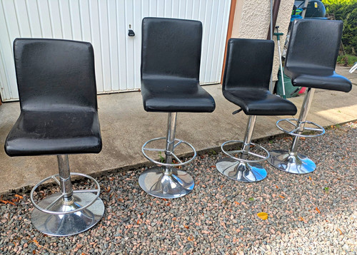 Set black swivel - set, 4