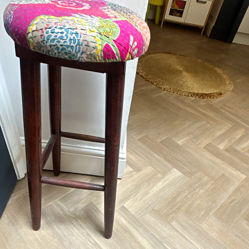 Wood bar stool upholstered - bar, stool,