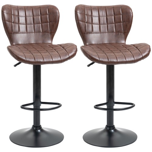 Homcom bar stools set 2 - set,