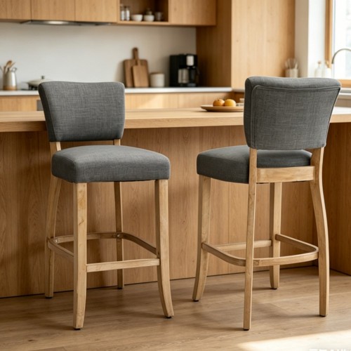 2pcs luxury grey - linen, bar