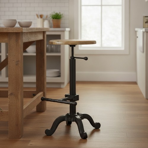 Industrial vintage bar stool - industrial,
