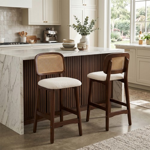 Set bar stools walnut - of,