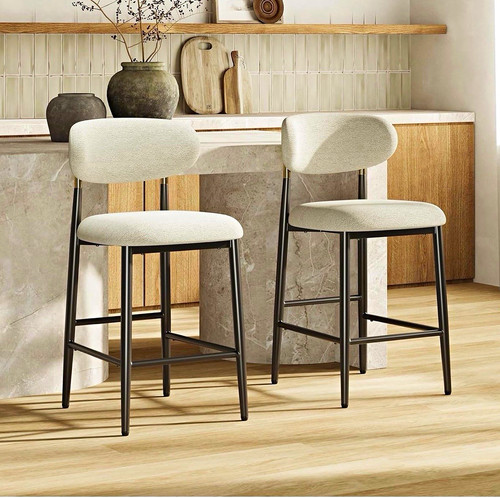 Upholstered bar stool with - stool,