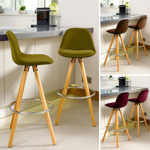Bar stools set velvet - stools,