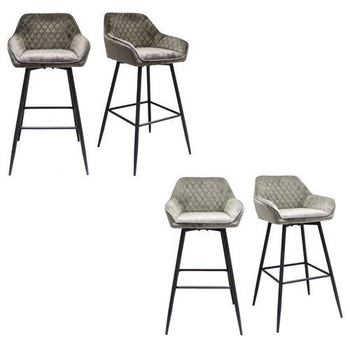 Used pair bar - stools, fabric