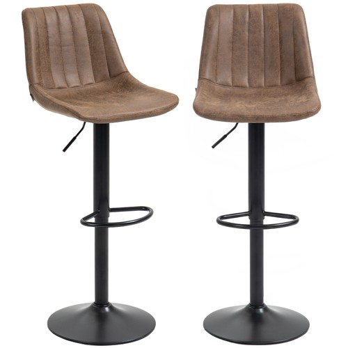 Homcom bar stools set 2 - of,