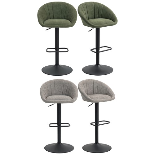 Homcom bar stools set 2 - stools, of