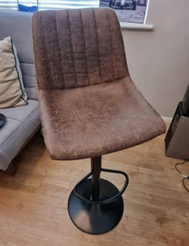 Faux leather brown - faux,