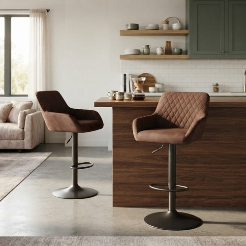 Modern velvet swivel bar - swivel,