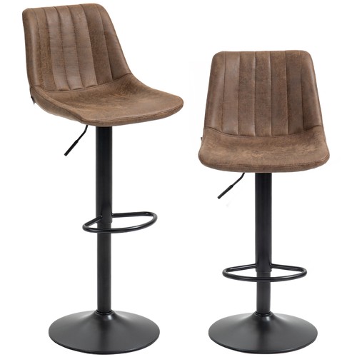 Homcom bar stools set 2 - bar,