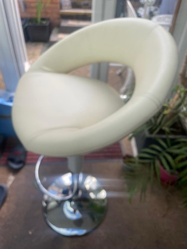 Cream faux leather swivel - cream,