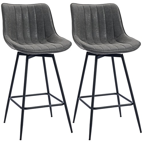 Homcom swivel bar stools - stools, set