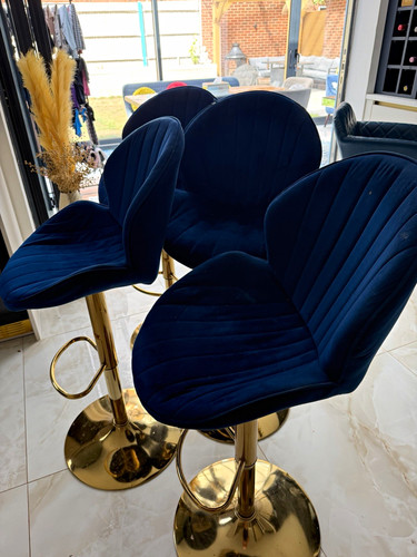 Set blue velvet - set, of