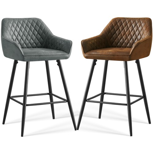 2pcs bar stools faux - bar,