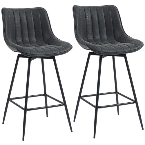 Homcom swivel bar stools - homcom,