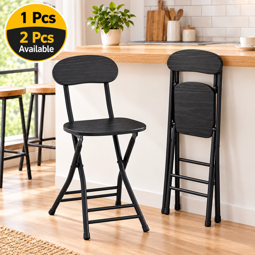 High wooden dining stool seat - high,