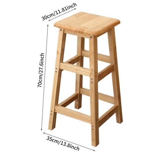 70cm high wooden - wooden, stool