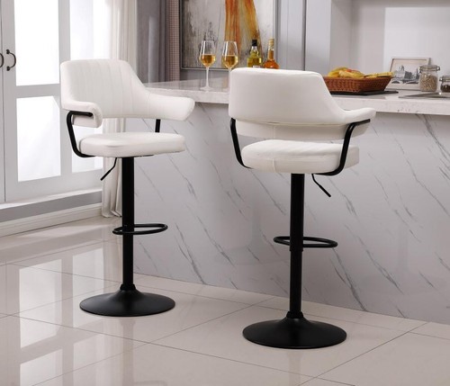 Plush white bar - bar, stools