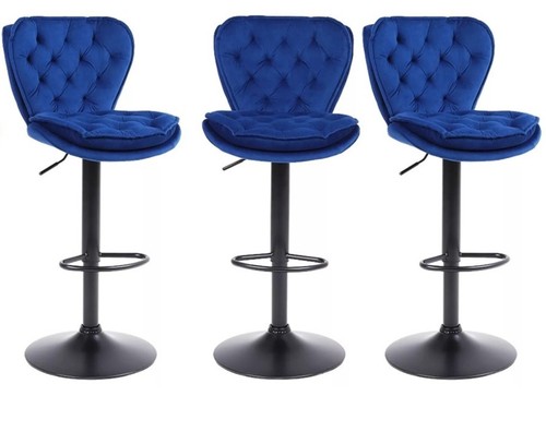 Set blue velvet bar - 3,