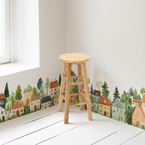 Wooden pub bar stool - wooden,