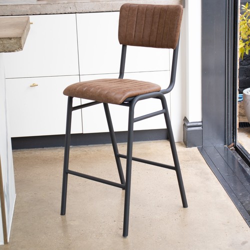 Tan upholstered bar - tan, faux