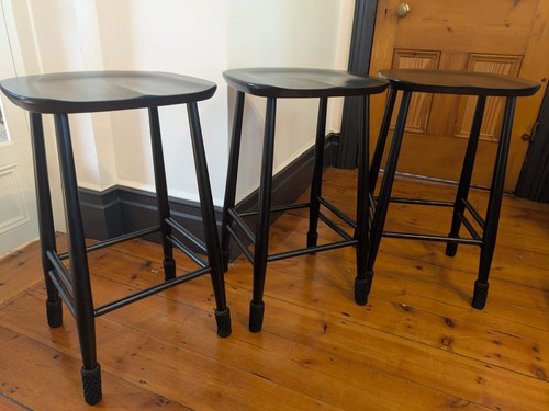 Ercol set black backless - ercol,